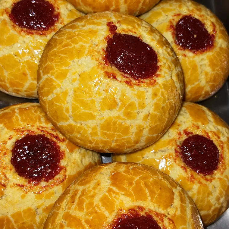 Pão doce recheado com goiabada